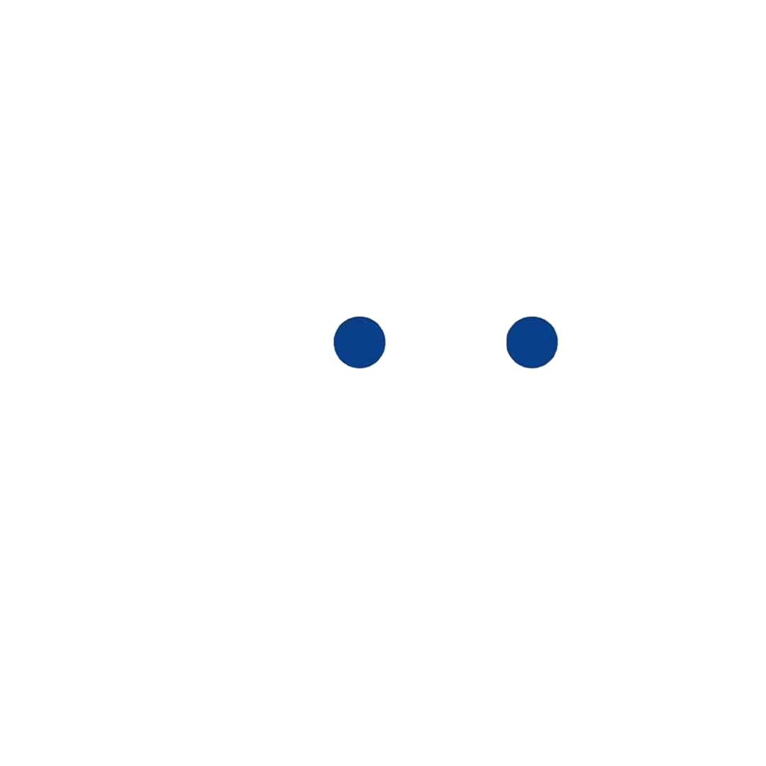 Blue Pacman Sticker